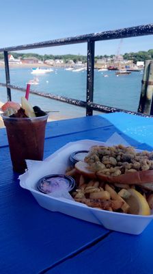 Clam Roll Plate & Bloody Mary