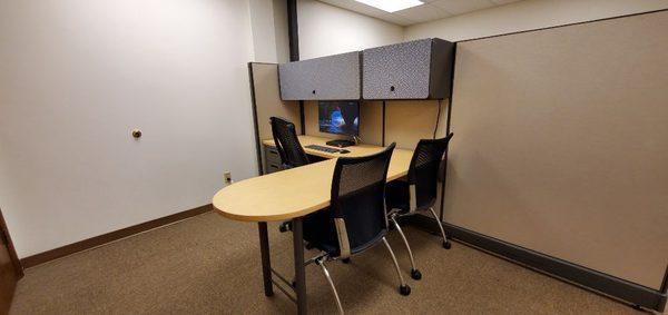 Tax preparer cubicle