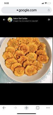 Garlic tostones