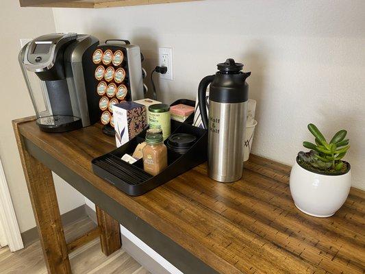 Coffee Station in Waiting Room