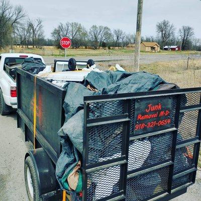 Full Load Ready For The Dump!

Serving Tahlequah, Muskogee & Surrounding Areas!!
Call/Text Us Pictures For A Quote Today 918-321-0654