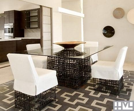 Contemporary southwest dining room.