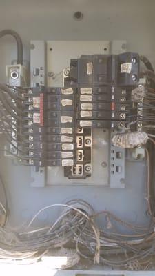 FPE Main electrical service panel at a recent Home Inspection in Castle Rock, CO.