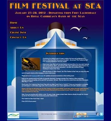 FilmFestivalAtSea.com website