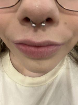 Septum piercing