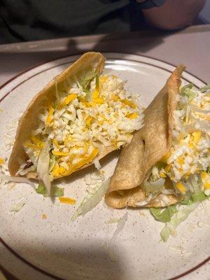 Shredded beef tacos