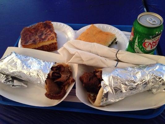 Dinner for two at the Greek fest!