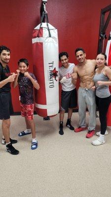 Antonio Escalante with Part of our Boxing Team