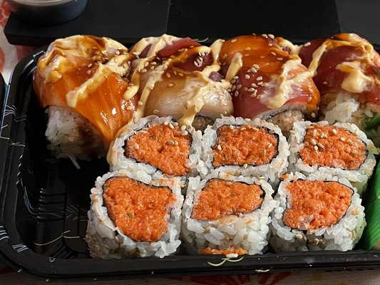 Spicy Tuna, and Yoshi Roll.