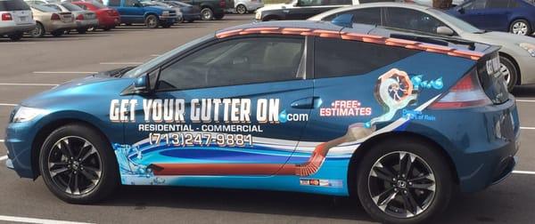 Get your gutter on car