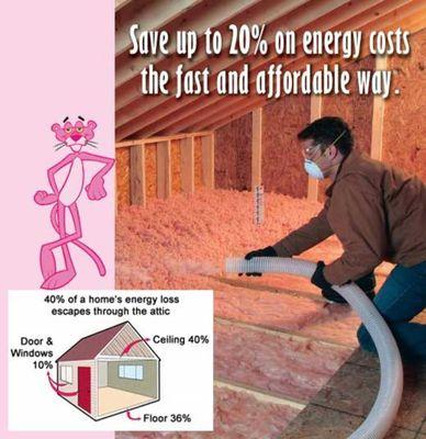 We now offer blown in insulation!