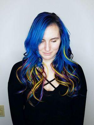 Gorgeous fantasy color and extensions