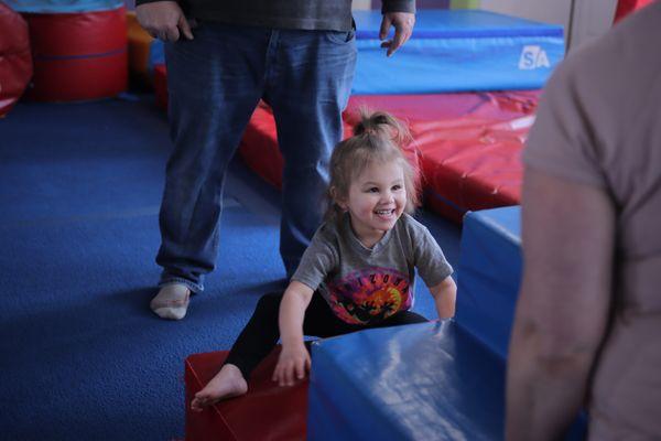 Parent/child classes are a blast for kiddos ages 4 months to 3 years old.