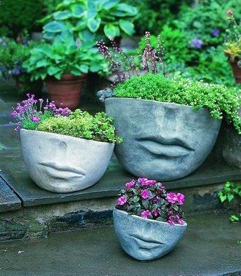 Unique cement pots and statuary