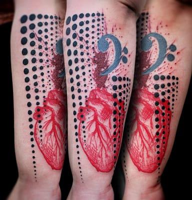 Graphic Design tattoo by Keith Cromie