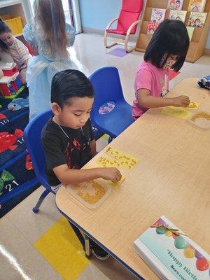 One of the classrooms at St. Mark's