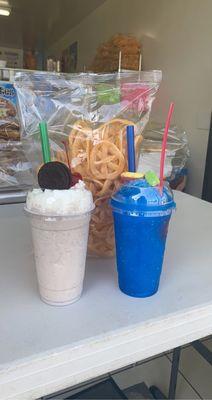 Oreo frap and raspado