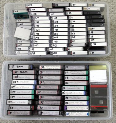 Recent customer project converting their Videotapes to Digital on a SSD.