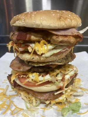 Hamburguesa doble piso