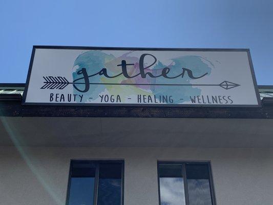 Located on the 2nd floor of the Gather Yoga building