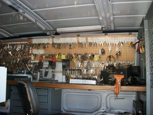 Locksmith Van interior 1