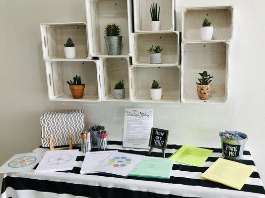 Resource table at the Open House