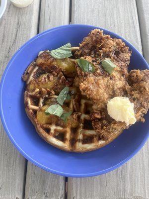 Chicken and waffles