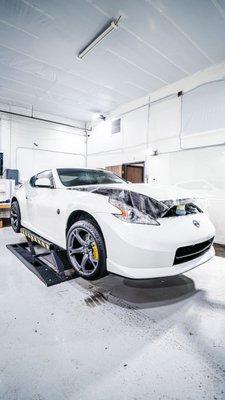 Track pack paint protection film going on this Nismo 370Z!