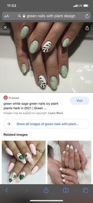 INSPO for nails - came out beyond expectations/ what the INSPO was in my opinion. Thank you so much!