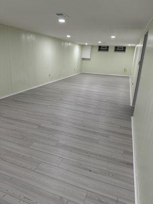 Basement ceiling and flooring