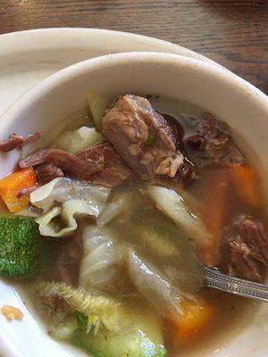 Delicious flavorful Caldo de Res soup!!