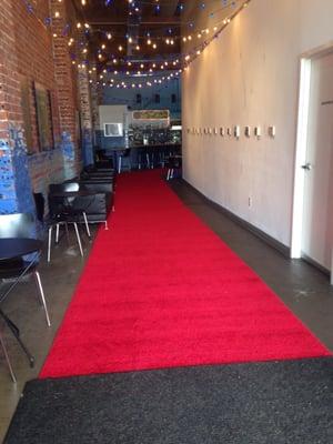 Red carpet treatment at Ciné