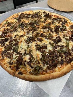 Philly Cheesesteak Pizza