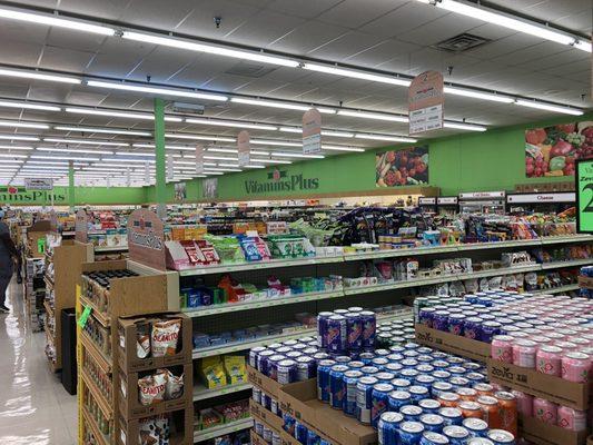 Great grocery selection with some nontypical items.