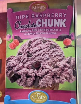 Kemps Ripe Raspberry Chocolate Chunk Served Here