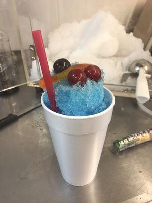 Love the minion snow cone