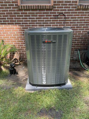 New AC unit. It's a Trane.