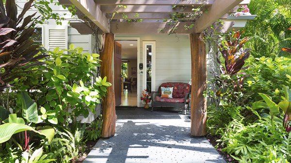 Beautiful private entrance to our villa.