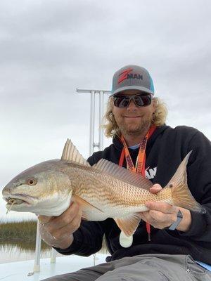 Redfish on a ZMan shrimpz