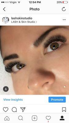 Volume lashes