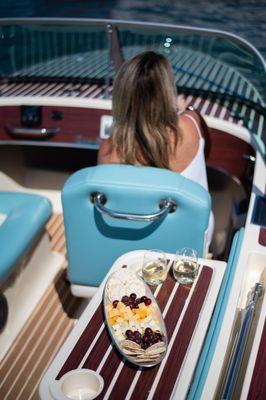 Utilize the collapsible table if you want to entertain on your cruise.