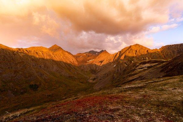 coming off Rendezvous Ridge back down to Eagle and Symphony Lakes