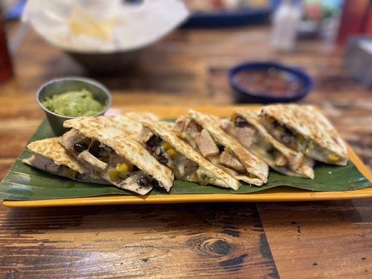 Santa Fe Quesadillas w/ Hatch Green Chili