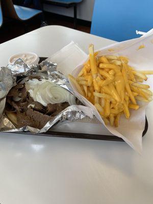 Gyro and Cheese Fries