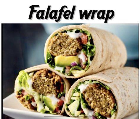 If you're tired of eating the same things over & over Come by & try one off the all veggie delicious falafel wraps or plates