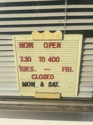 Store Hours