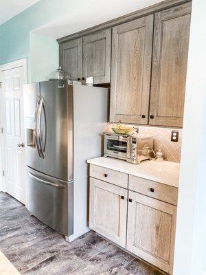 Full Kitchen remodel following an extensive water damage loss.