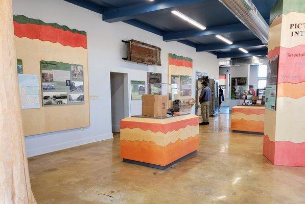 Inside Pictured Rocks Interpretive Center