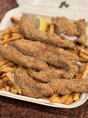 Fried Catfish w/ Cajun Fries.