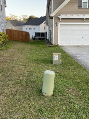 This is the second after photo to my first lawn